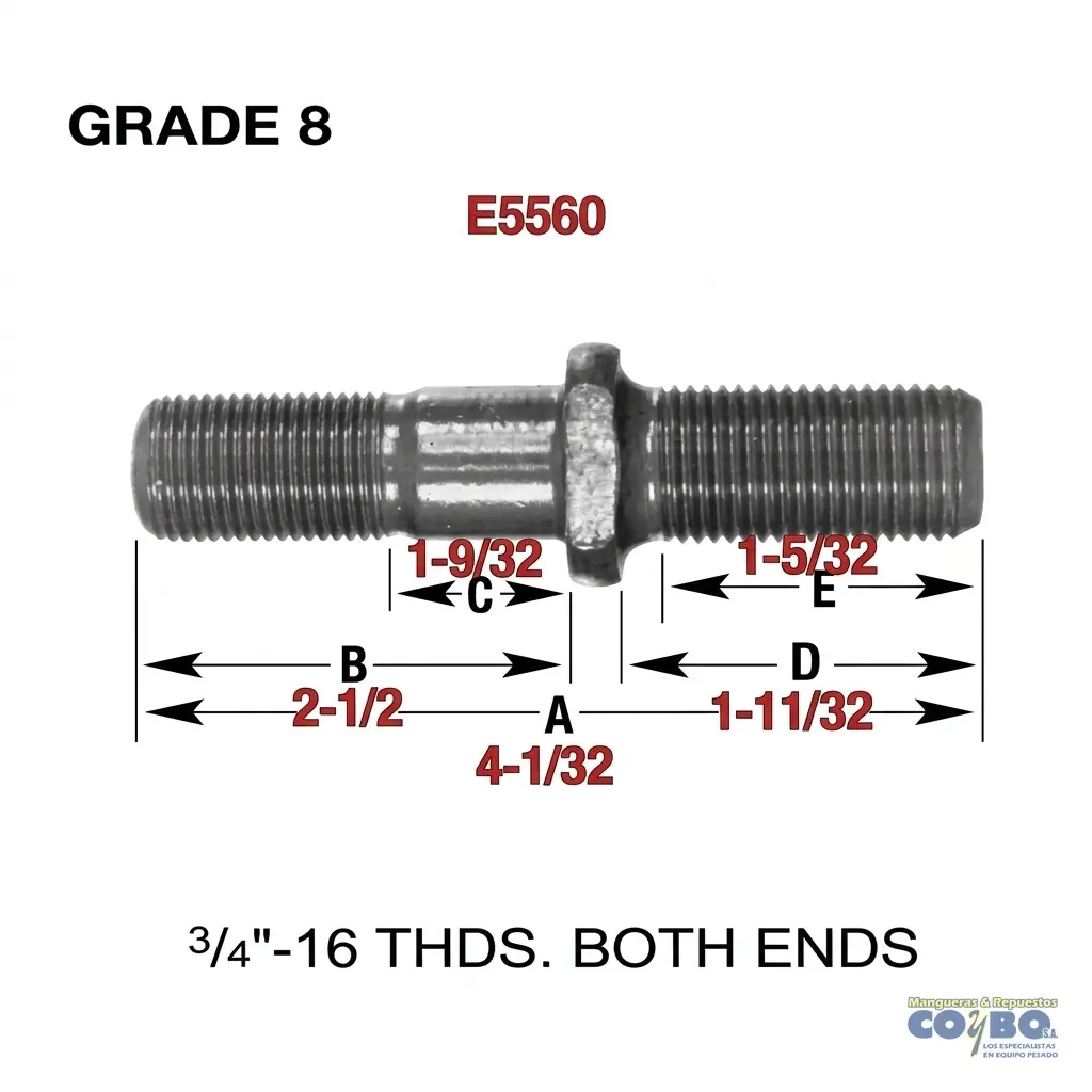 TACO BOCINA 3/4-16 X 4-1/32 - Imagen 1