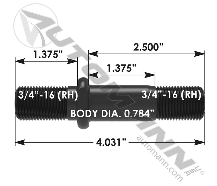 TACO RUEDA 3/4-16 X4-1/32 - Imagen 1