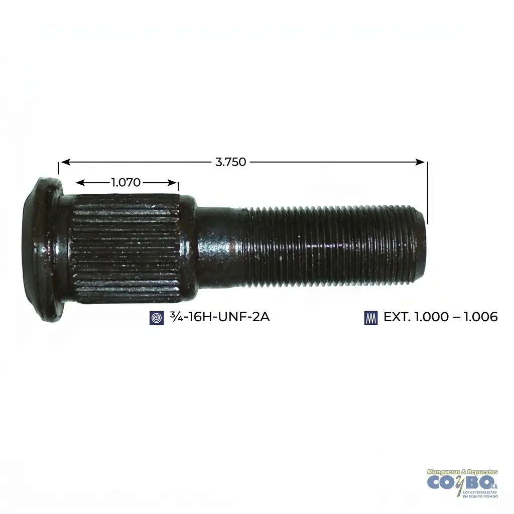 TACO RUEDA ARO DISCO  3/4 X 3-3/4 LH - Miniatura 2