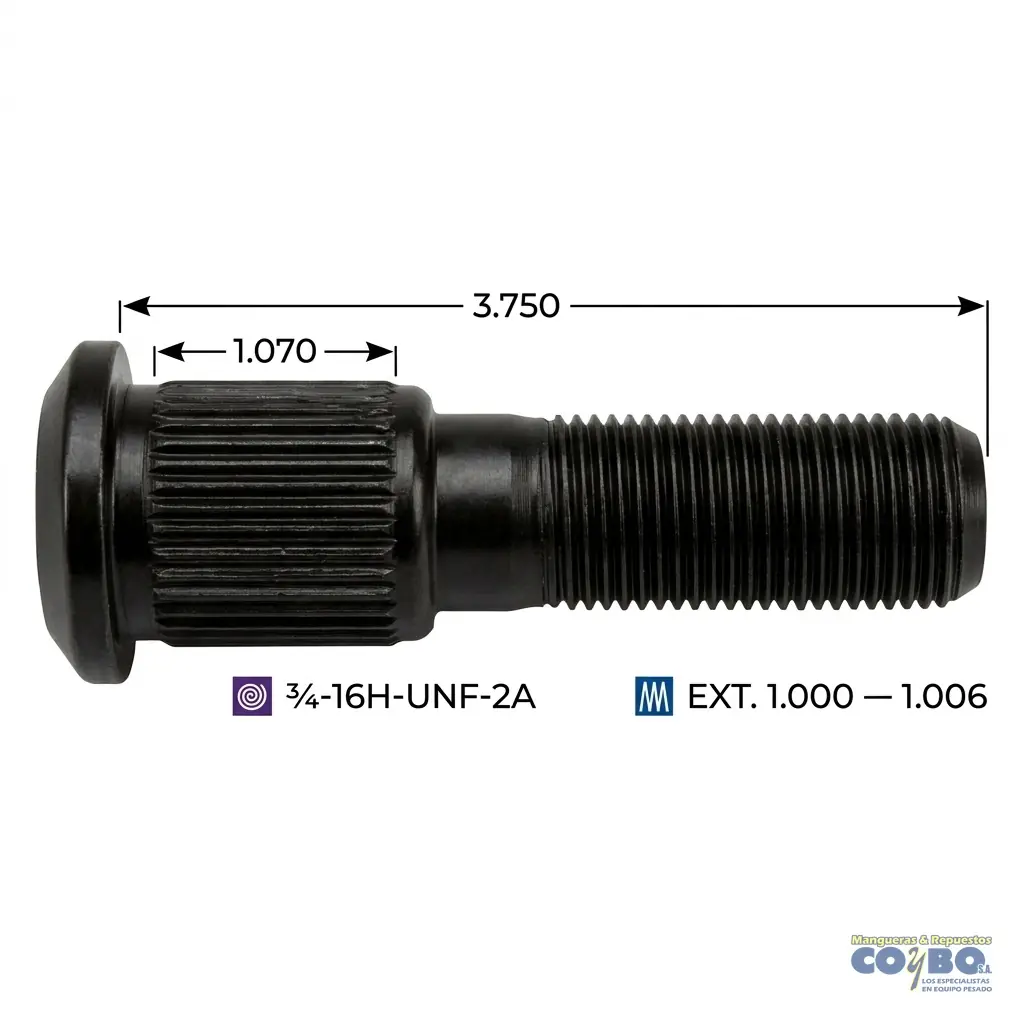 TACO RUEDA ARO DISCO 3/4X3-3/4 RH - Miniatura 2