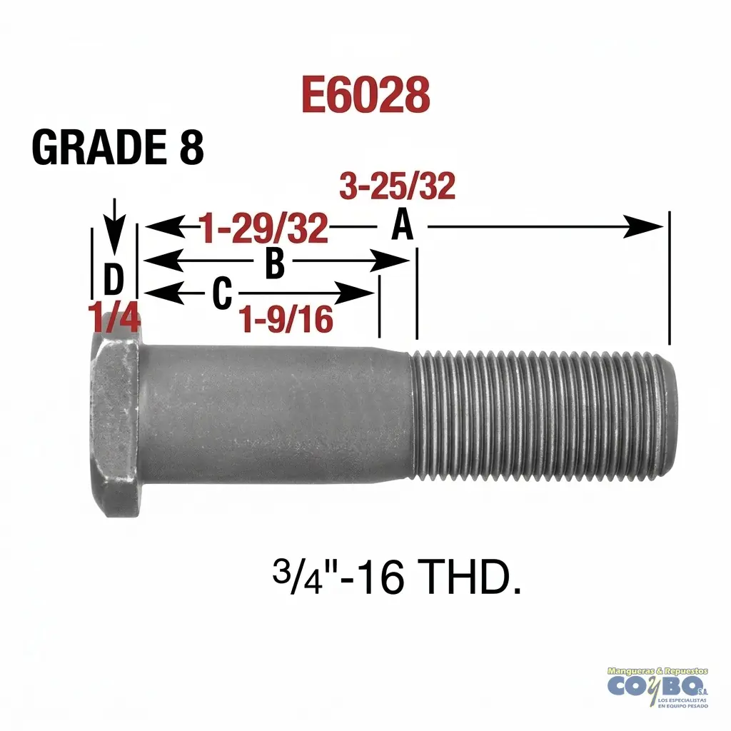 TACO RUEDA 3/4 X 3.25/32 IZQ. - Imagen 1