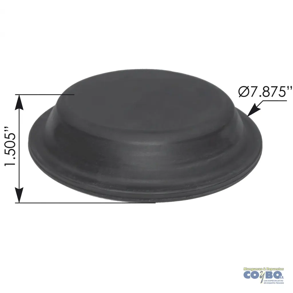 DIAFRAGMA PULMON TIPO 30"  7-7/8" - Imagen 1