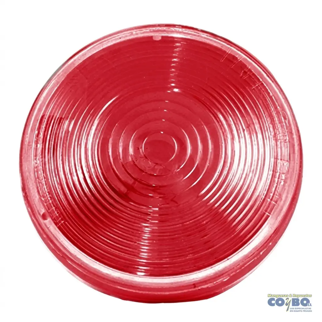 FAROL 4" ROJO C/BOMBILLO 12V - Imagen 1