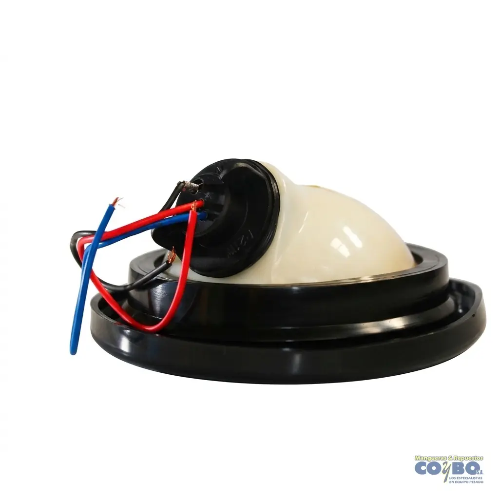 FAROL 4" ROJO C/BOMBILLO 12V - Miniatura 3