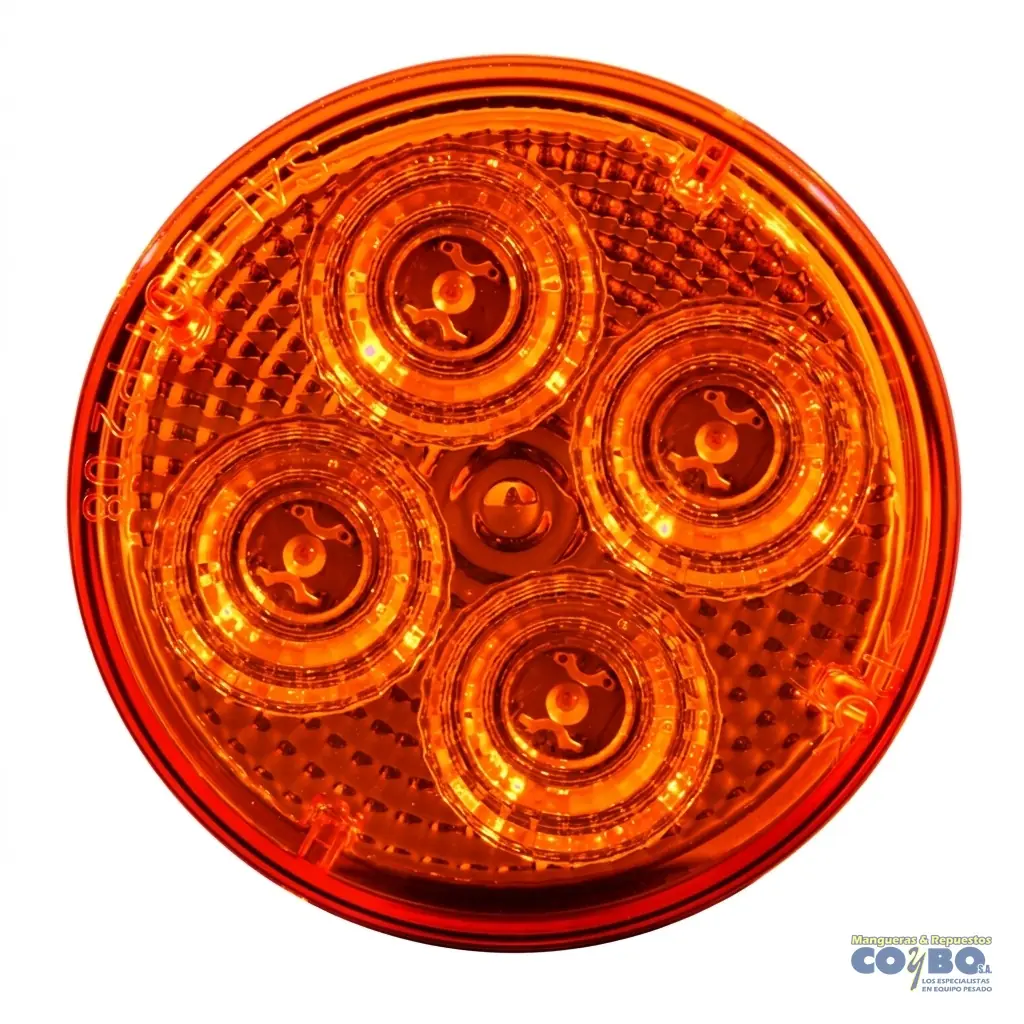 FAROL 2.5" AMARILLO 4 LED 12V - Imagen 1