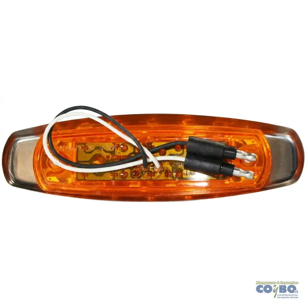 FAROL OVALADO AMARILLO C/BASE 10 LED MV - Miniatura 2
