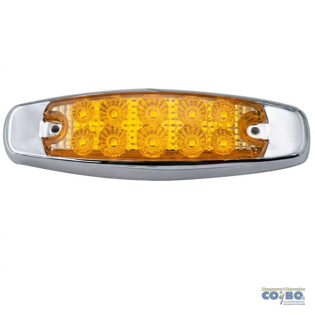 FAROL OVALADO BLANCO AMARILLO 10 LED MV - Imagen 1
