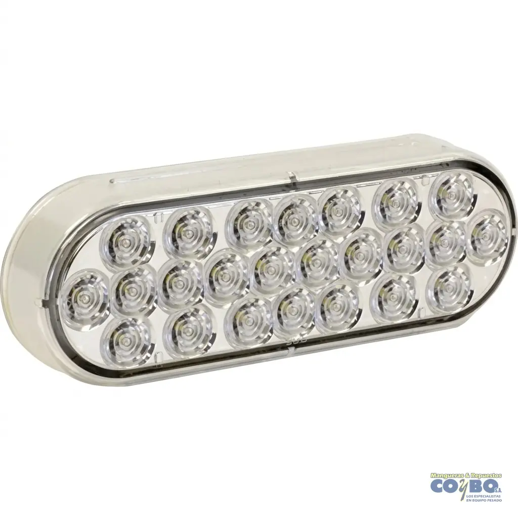 FAROL OVALADO BLANCO-BLANCO 10 LED 12V - Imagen 1