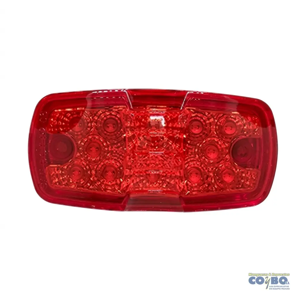 FAROL CARROCERIA ROJO 12 LED 12V - Imagen 1