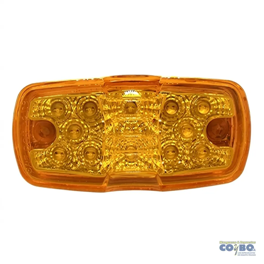 FAROL CARROCERIA AMARILLO 12 LED - Imagen 1