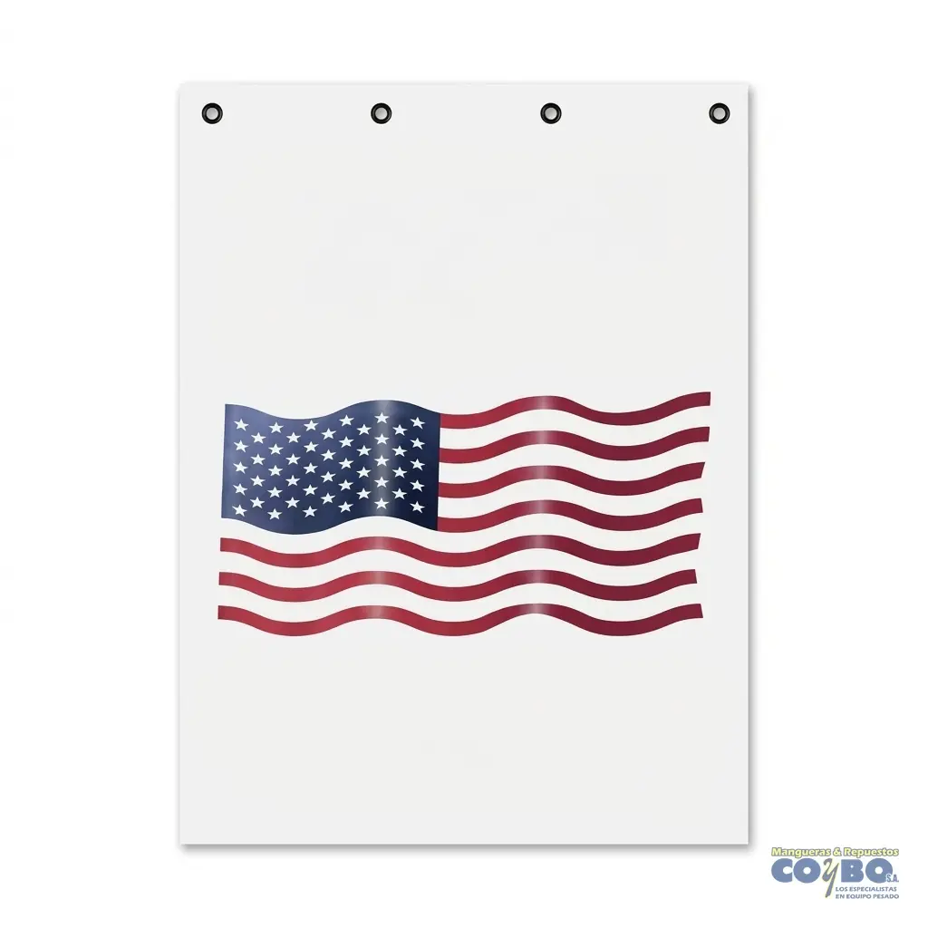 FALDON PLASTIC 24X24 BANDER USA BLAN PAR - Imagen 1