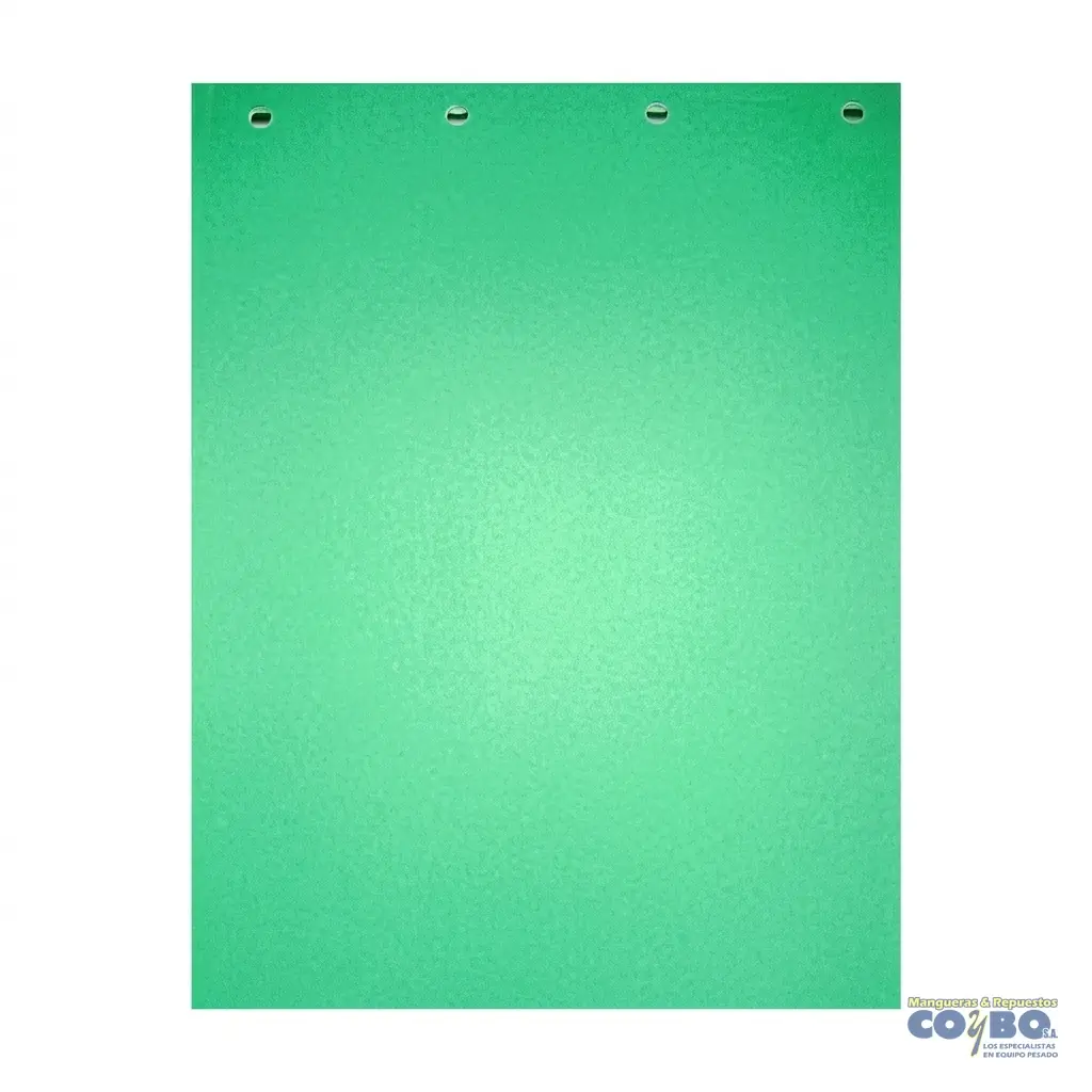 FALDON PLASTICO 24X30 VERDE LISO JUEGO - Imagen 1