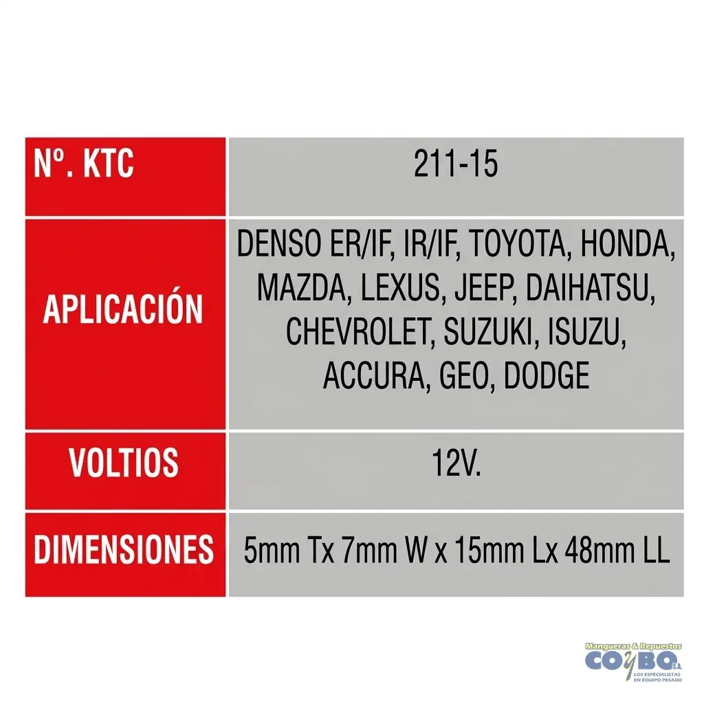 CARBON ALT. SENTRA E15 E16 5X7X15(2) - Miniatura 2