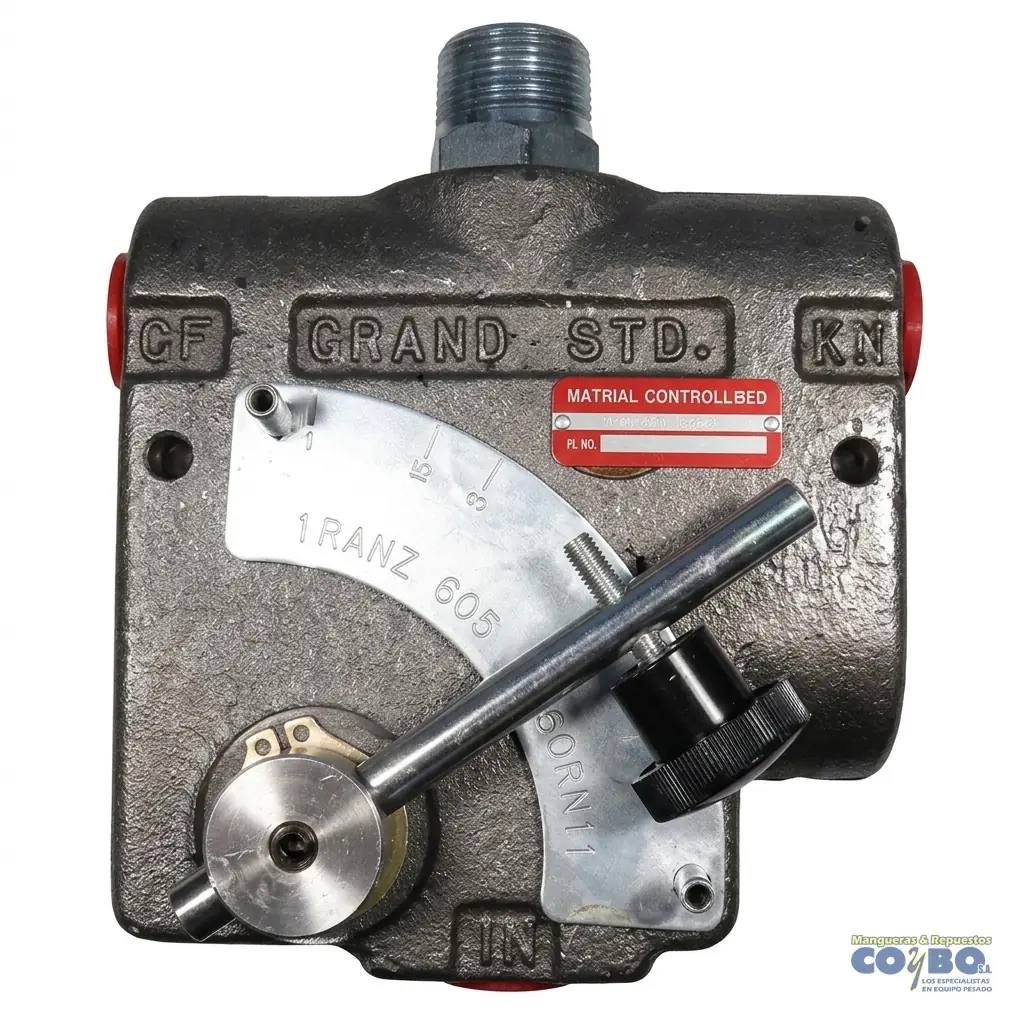 VALVULA CONTROL FLUJO 0-30 GPM 3/4 NPT - Imagen 1