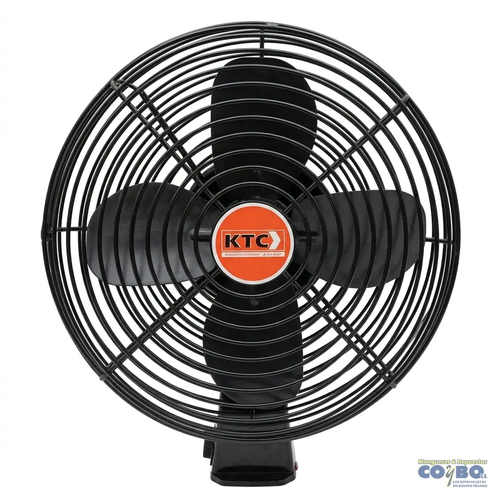ABANICO 12V 8 METALICO NEGRO HEAVY
