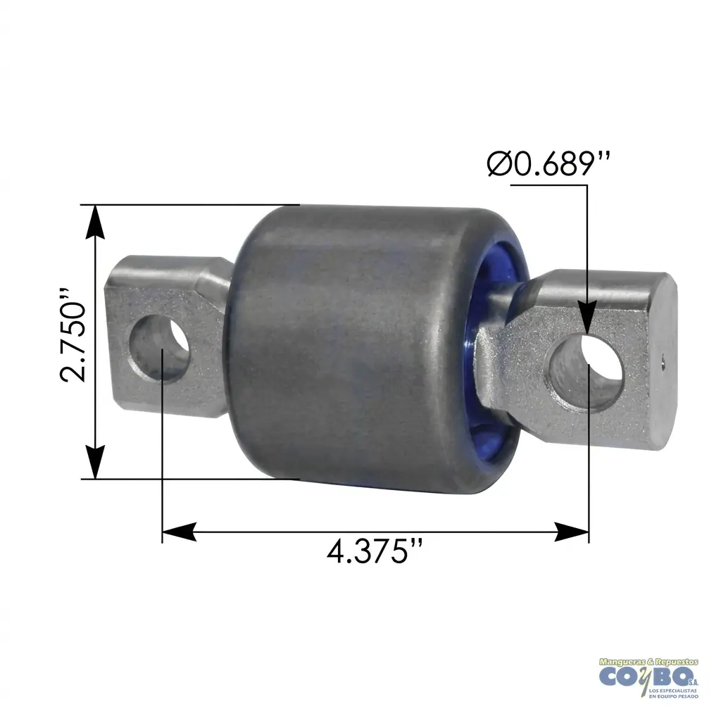 BUJE BARRA TORSION KW T2000 T660 URETANO - Miniatura 2