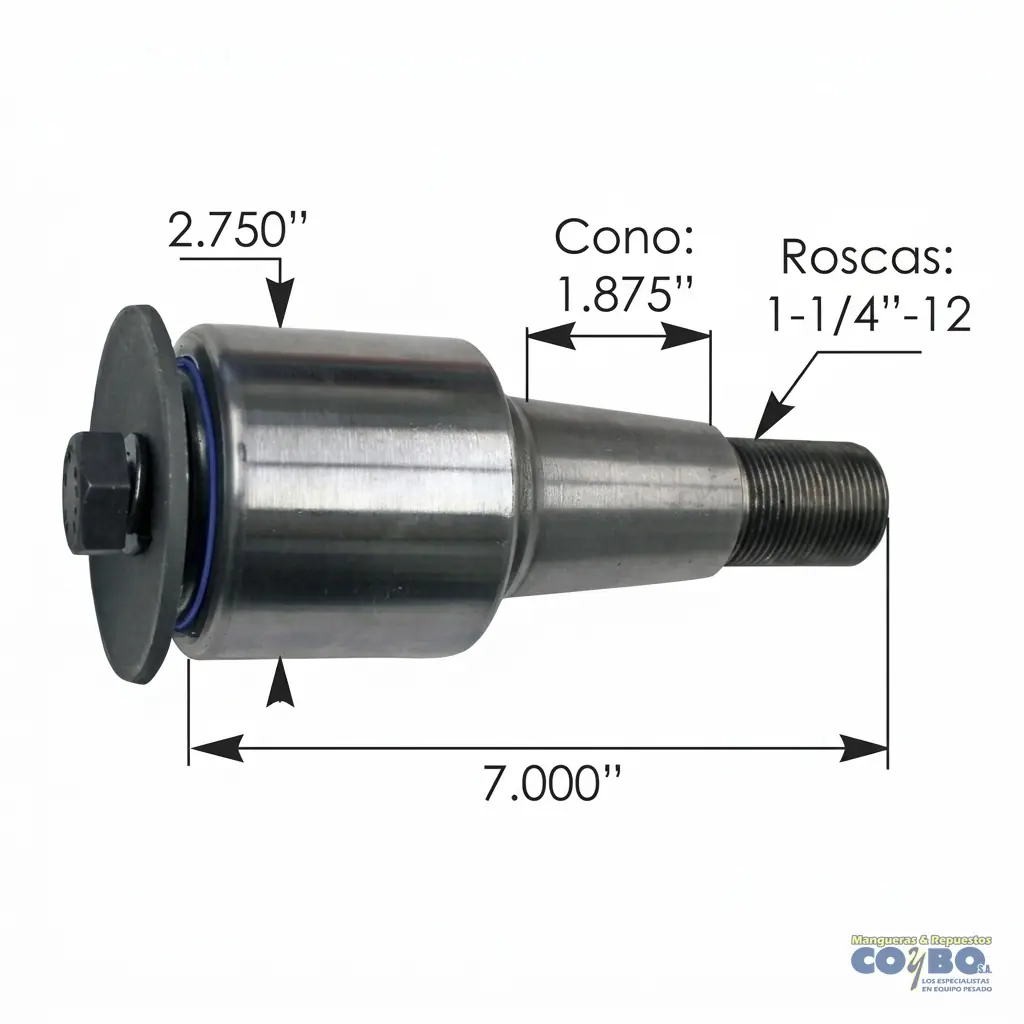 BUJE 2.750 TENSORA CONICO URETANO C/TUER - Miniatura 2