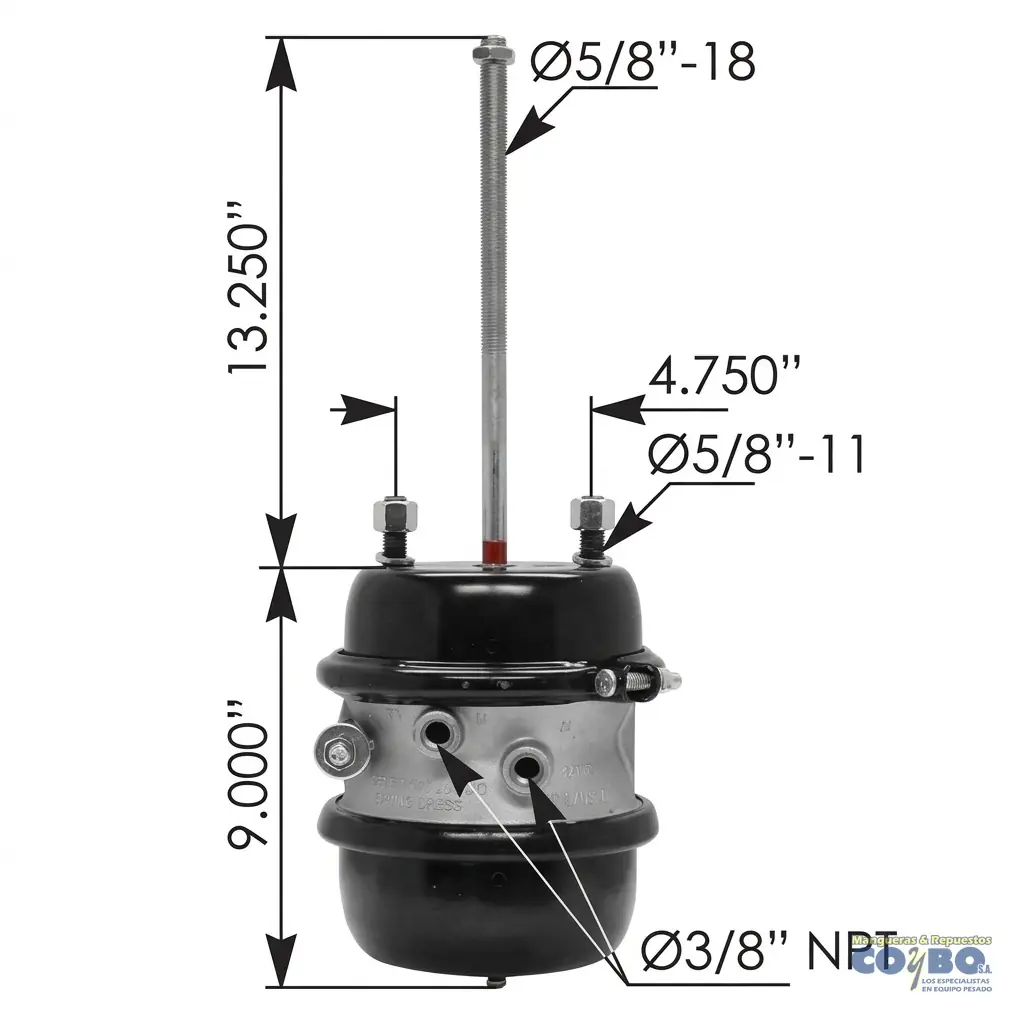 PULMON ENTRAMPE 8" - Imagen 1