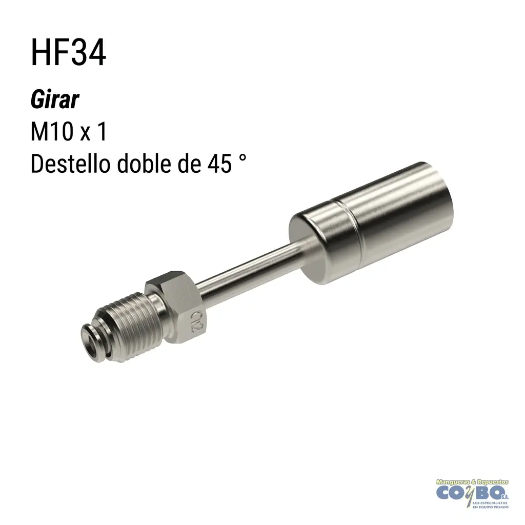 ACOPLE MACHO GIRATORIO M10X1 - Imagen 1