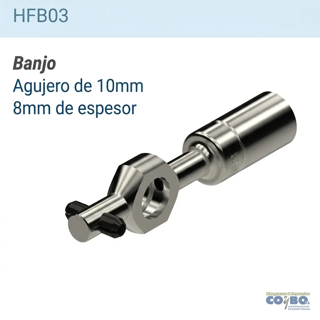 ACOPLE BANJO RECTO 10X8X17 - Imagen 1