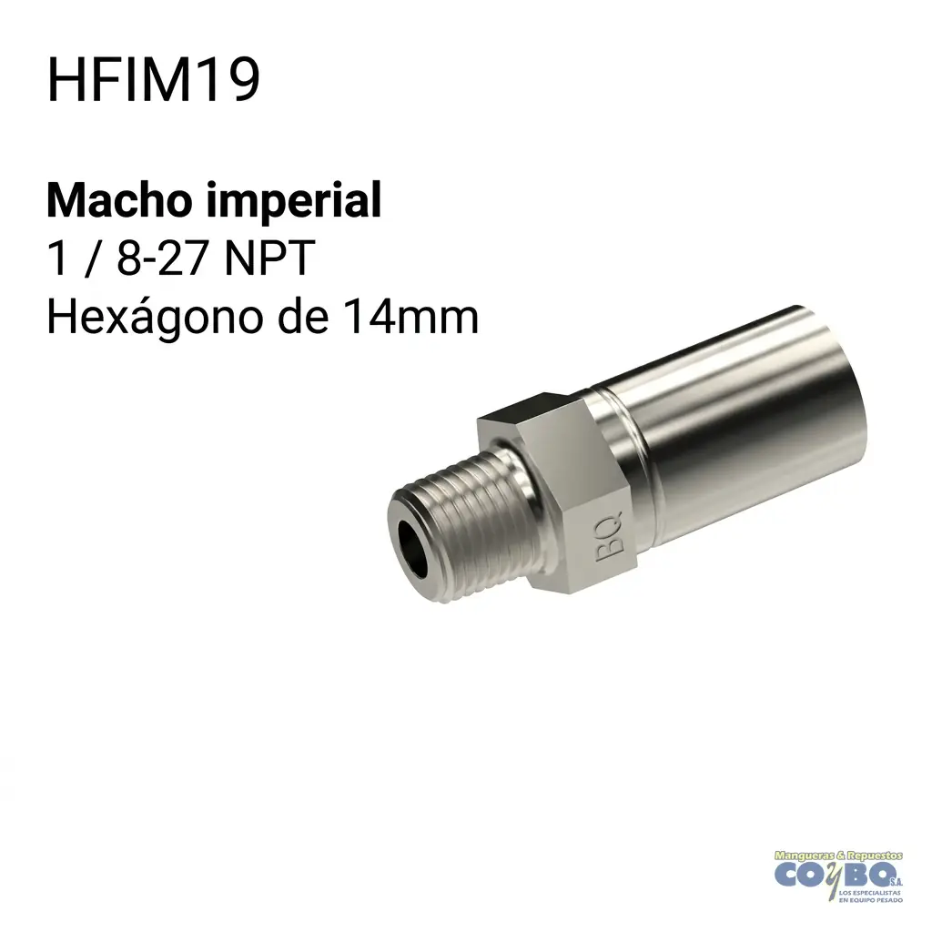 ACOPLE MACHO 1/8X27 NPT - Imagen 1