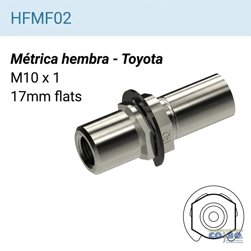 ACOPLE INVERTIDO M10X1 - Imagen 1