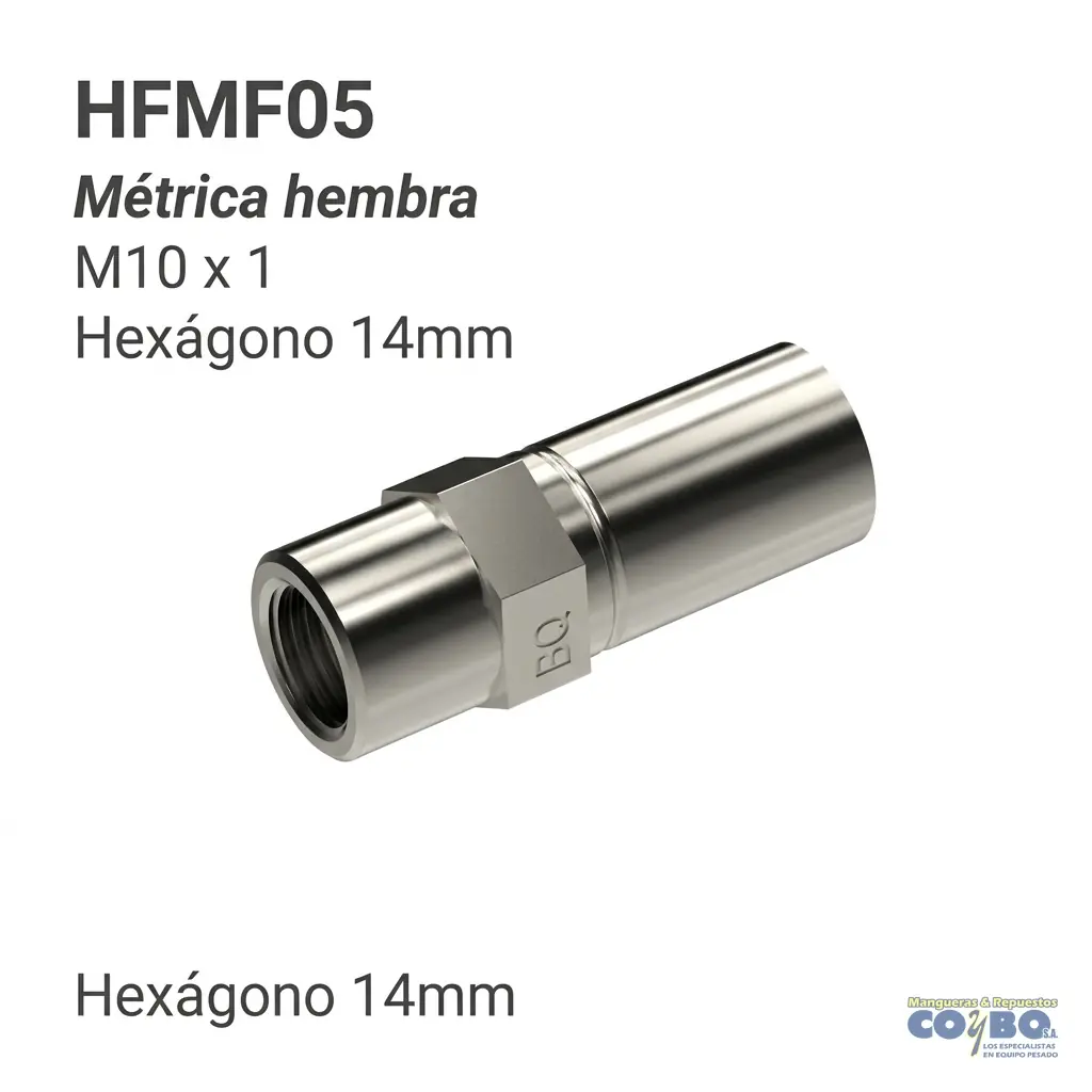 ACOPLE HEMBRA M10X1 EUROPEAN - Imagen 1