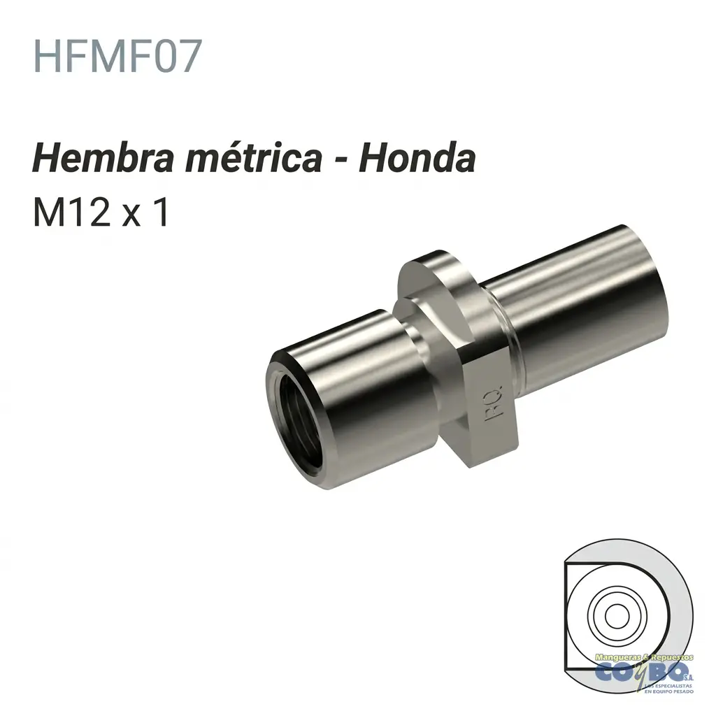 ACOPLE INVERTIDO M12X1 - Imagen 1