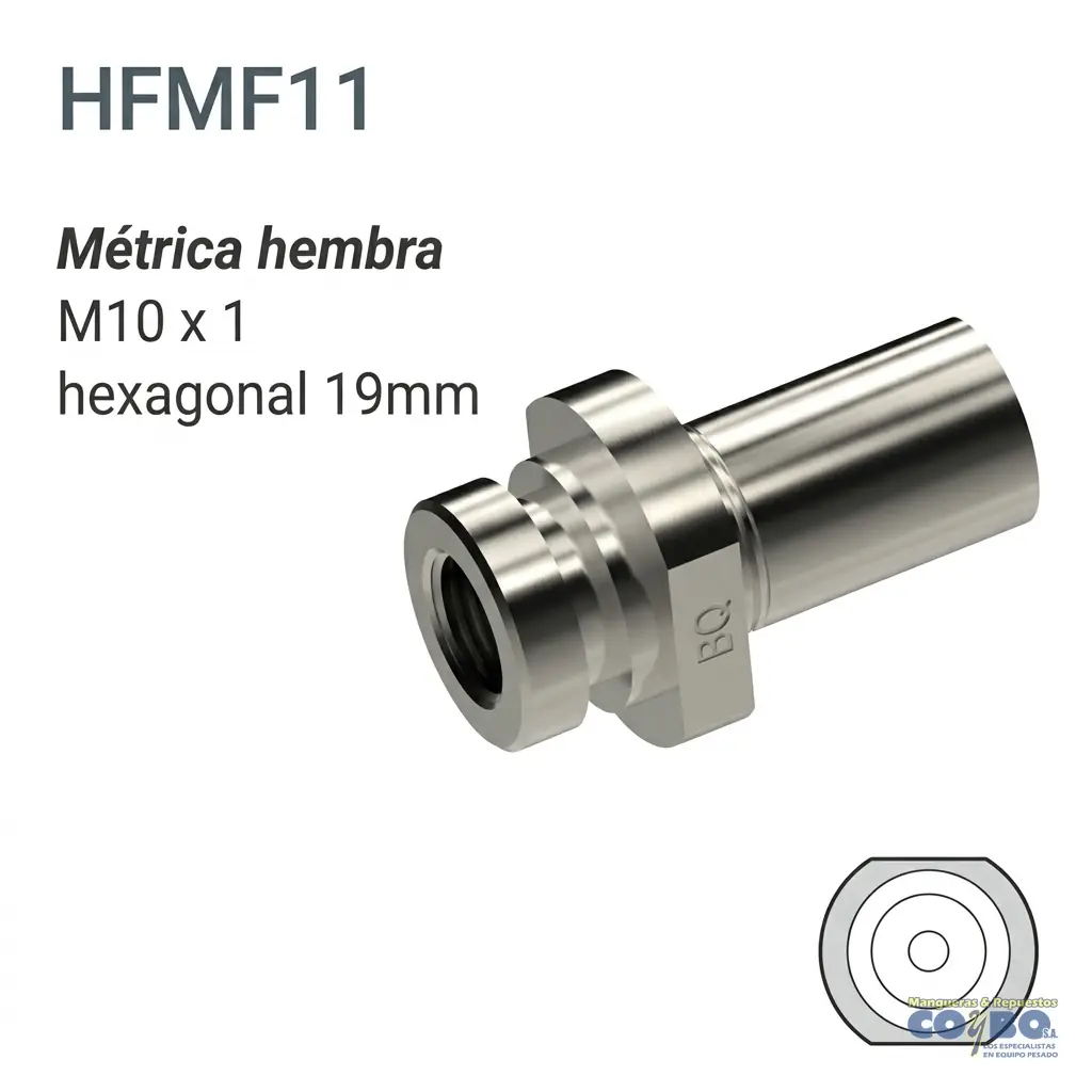 ACOPLE INVERTIDO M10X1 - Imagen 1