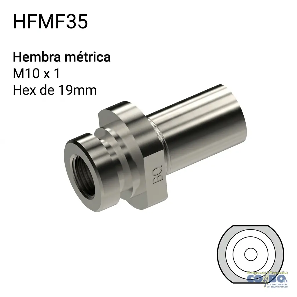 ACOPLE CONICO INTERNO M10X1 - Imagen 1