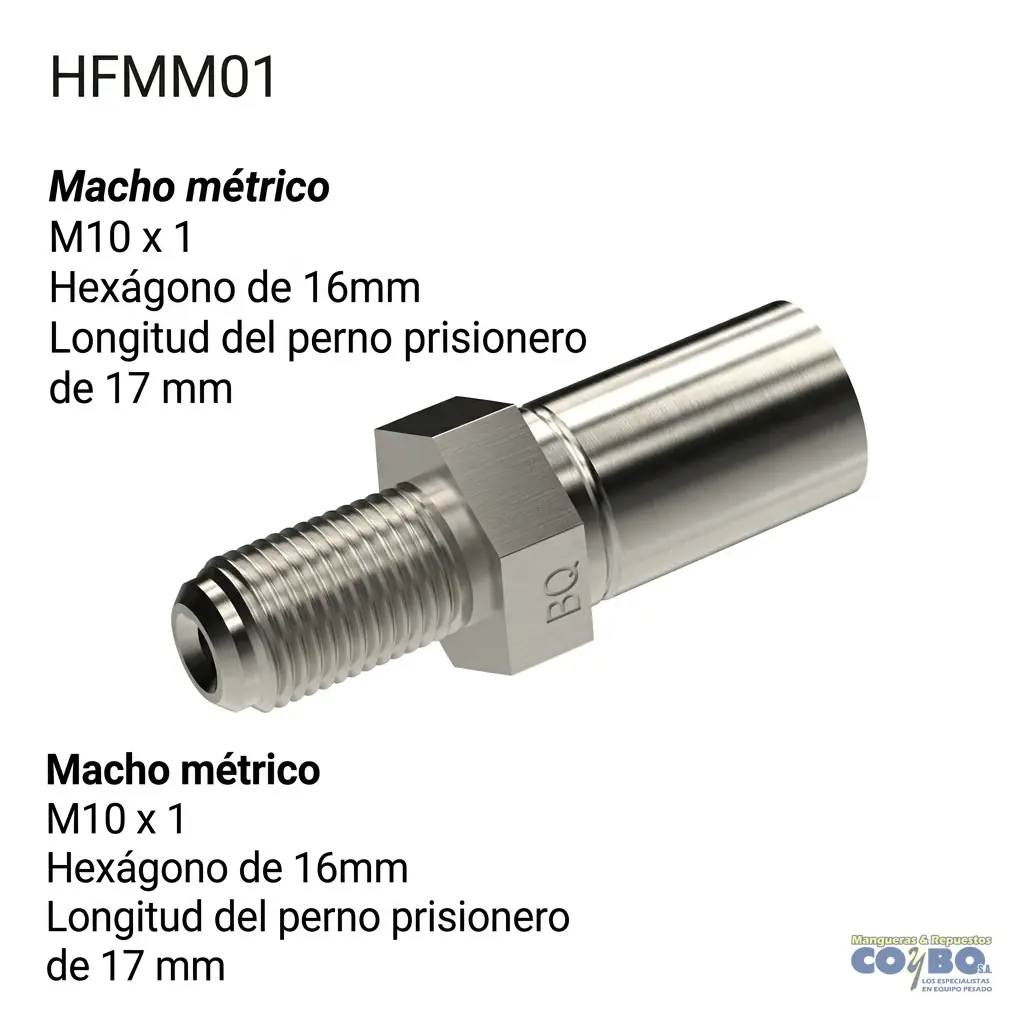 ACOPLE MACHO M10X1 - Imagen 1