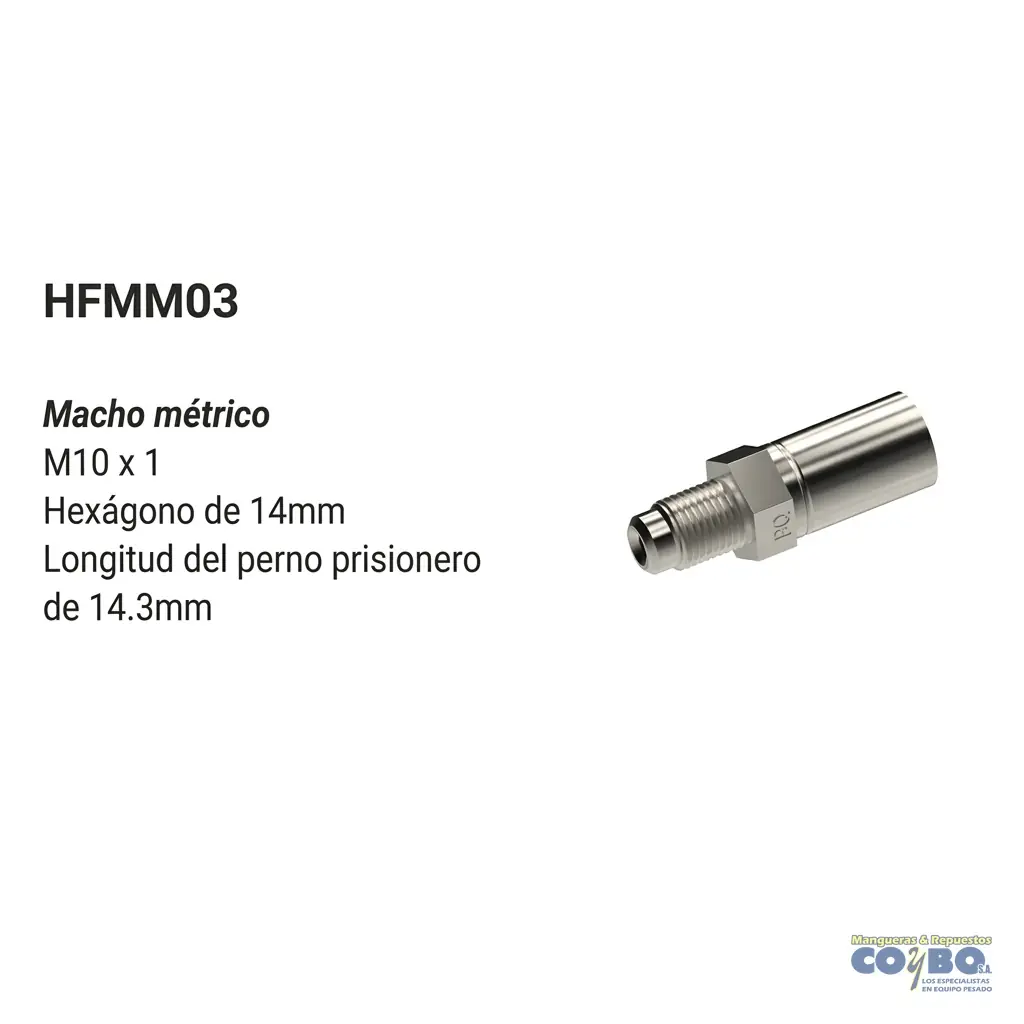 ACOPLE MACHO M10X1 - Imagen 1