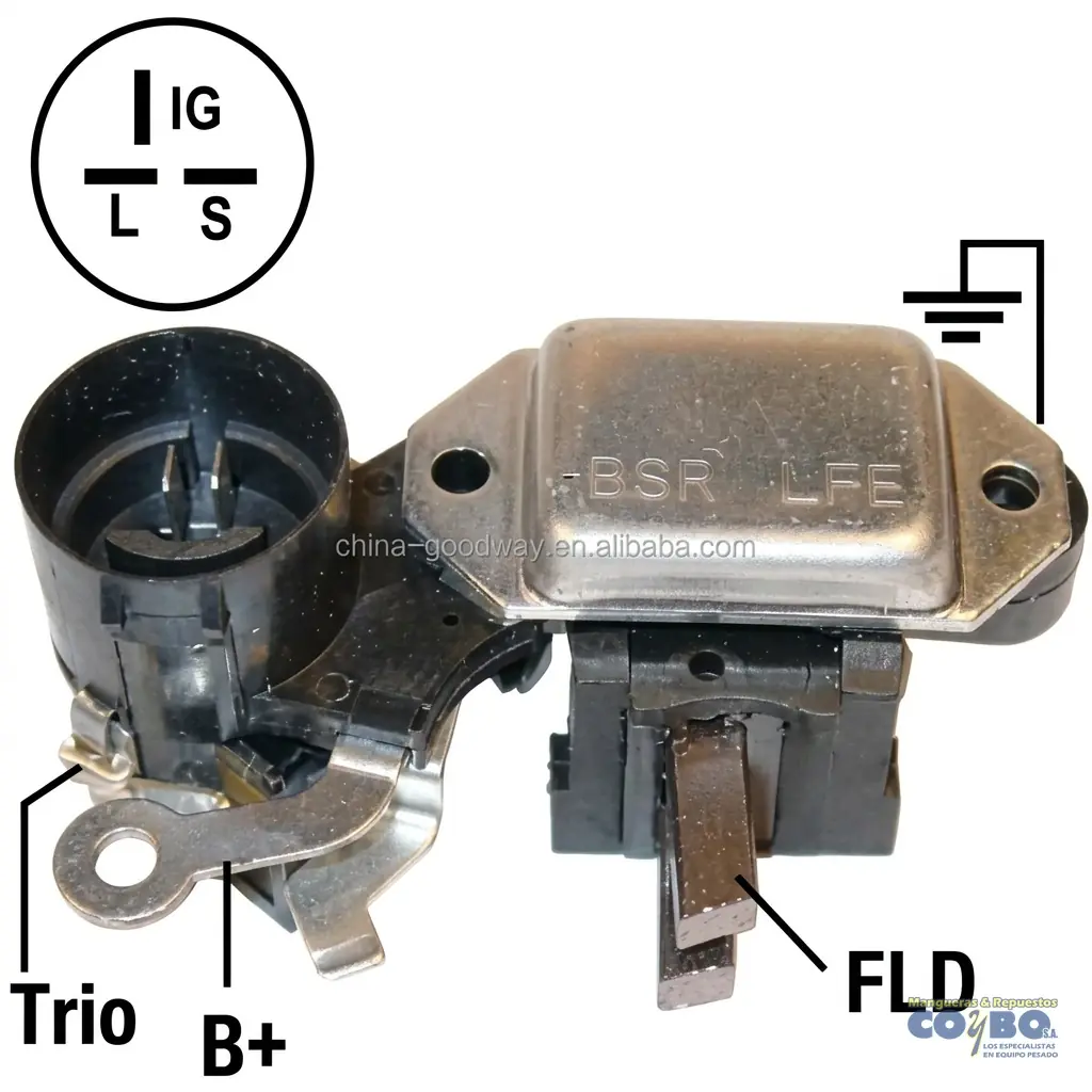 REGULADOR INTERNO NKR 12V C/PORTACARBON - Miniatura 2