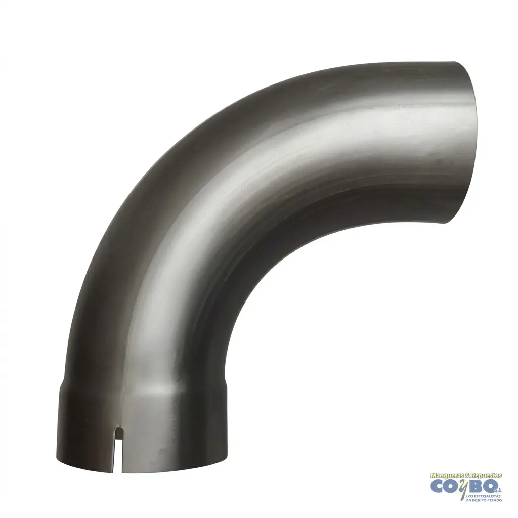 CODO MUFLA 5X12X12 90° C/CAMP ALUMINIZ - Imagen 1