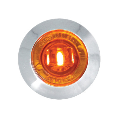 LUZ BOTON 1" CON ARO DE 1 1/2" AMARILLO