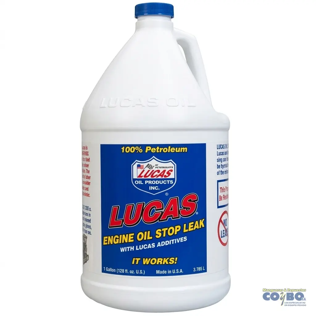 ADITIVO Y TAPA FUGAS MOTOR LUCAS 1 GALON - Imagen 1