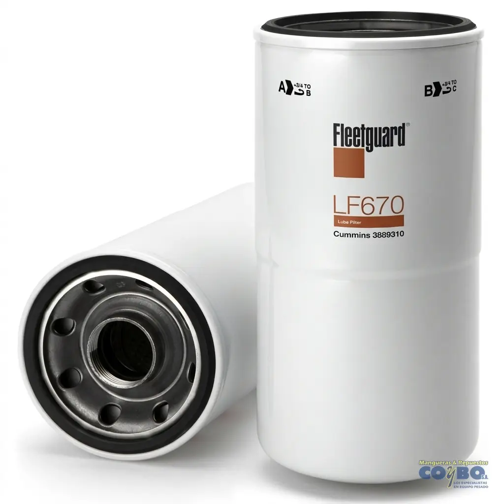 FILTRO ACEIT CUMMINS 1 1/2-12 FLEETGUARD - Imagen 1