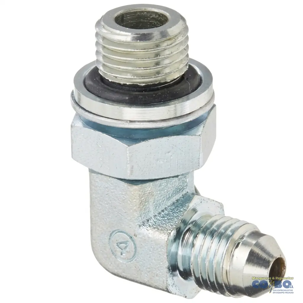 CONEC 90 M JIC 1/4 A M BSPP 1/4 - Imagen 1