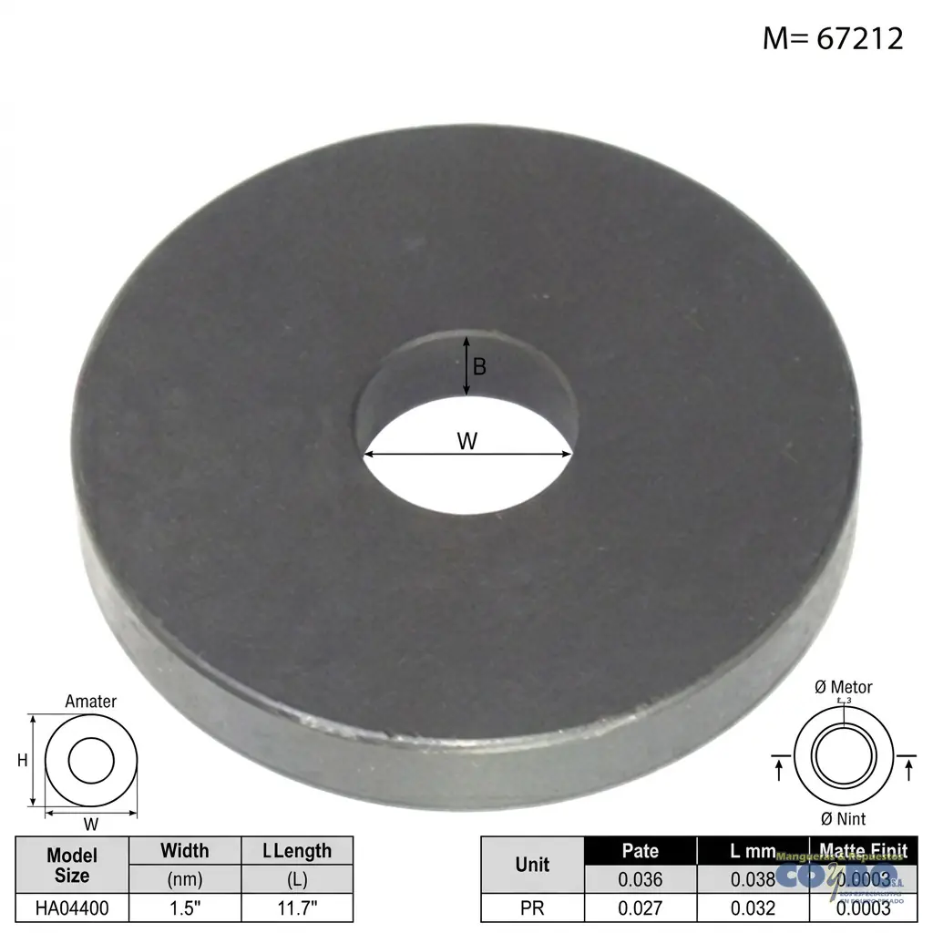 ARANDELA COUPLING 2-3/4 MACK - Imagen 1