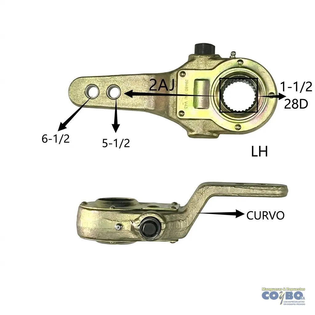 RASH 1-1/2 28D 2AJ 5-1/2" 6-1/2 LH CURVO - Imagen 1