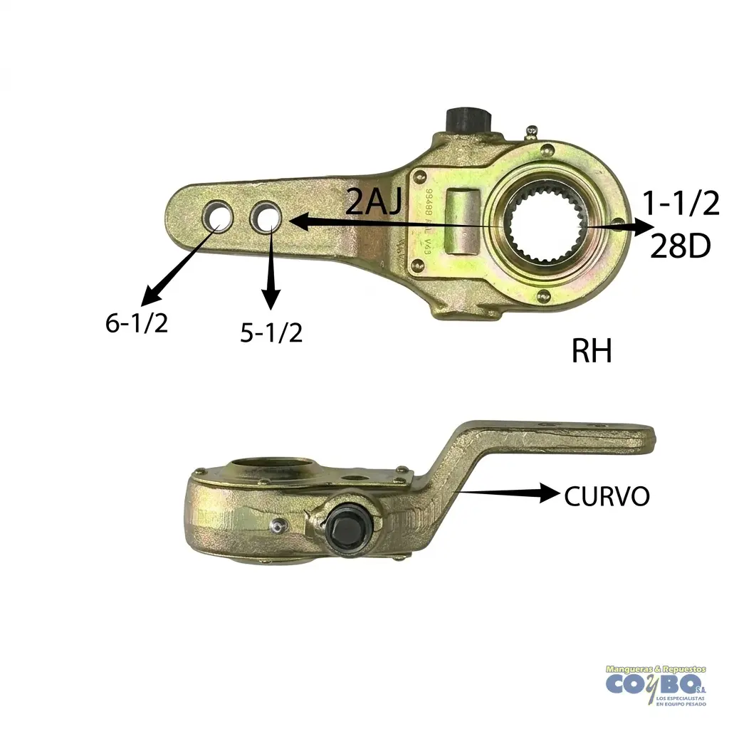 RASH 1-1/2 28D 2AJ 5-1/2" 6-1/2 RH CURVO - Imagen 1
