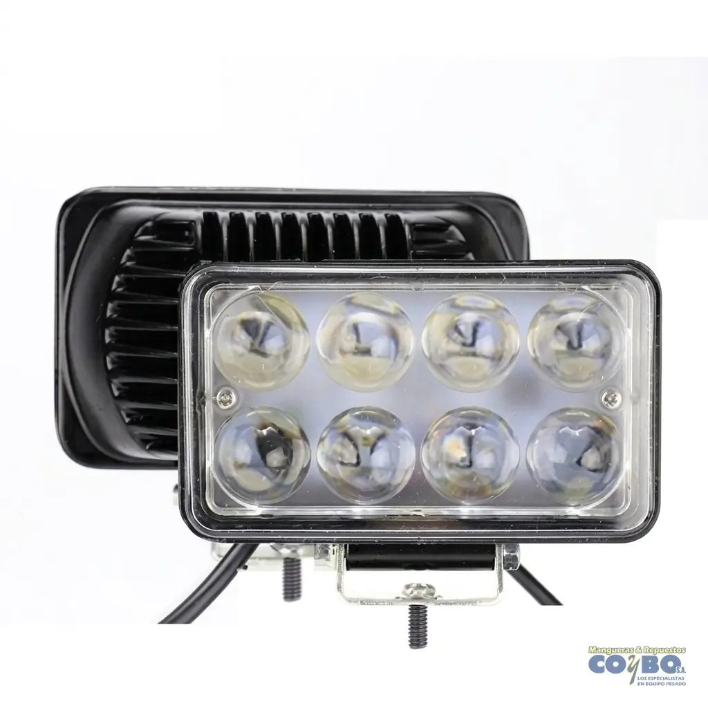 HALOGENO RECT 6" X 4" 8 LED MV UNIDAD - Imagen 1