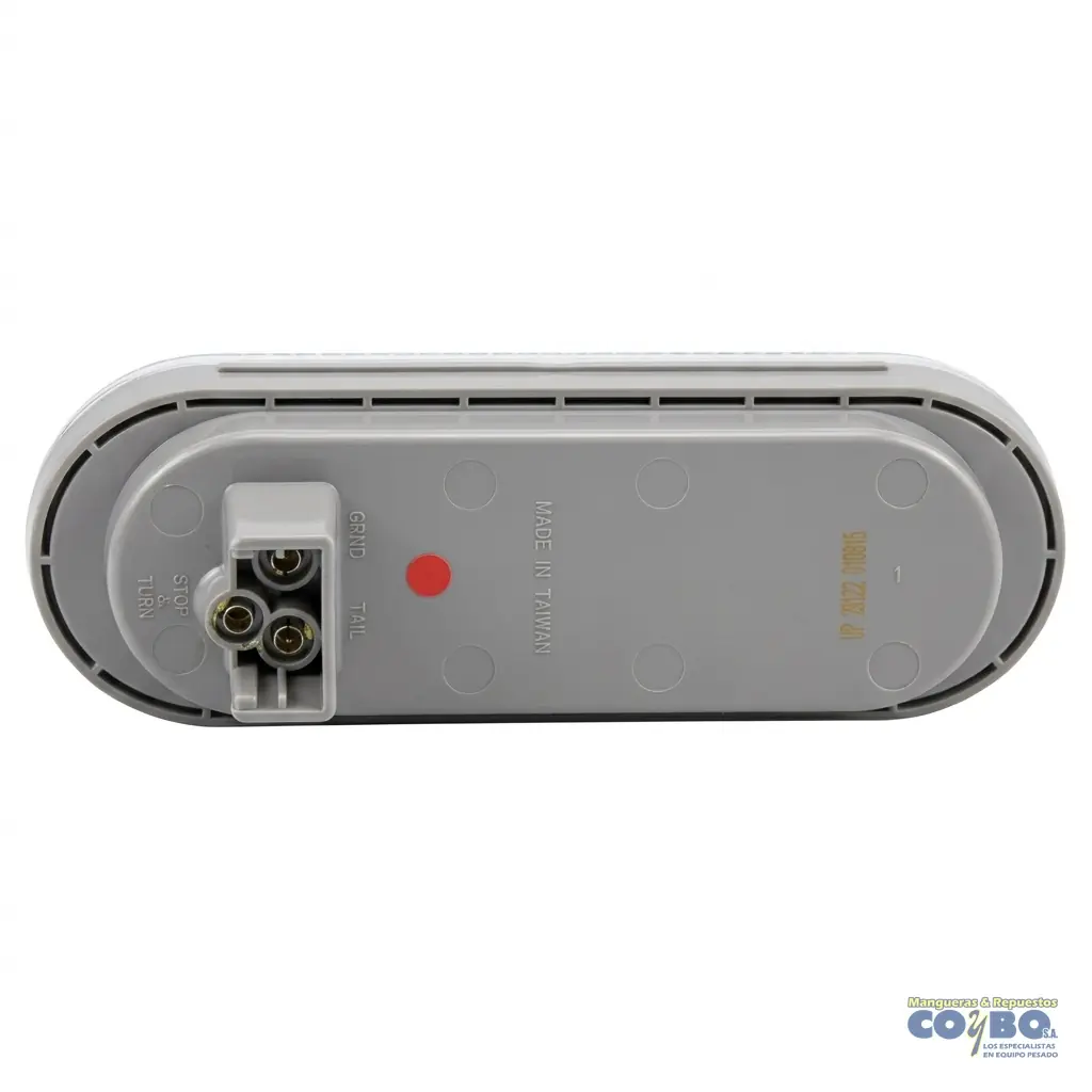 FAROL OVALADO BLANCO/ROJO M/CROMADO 12 L - Miniatura 2