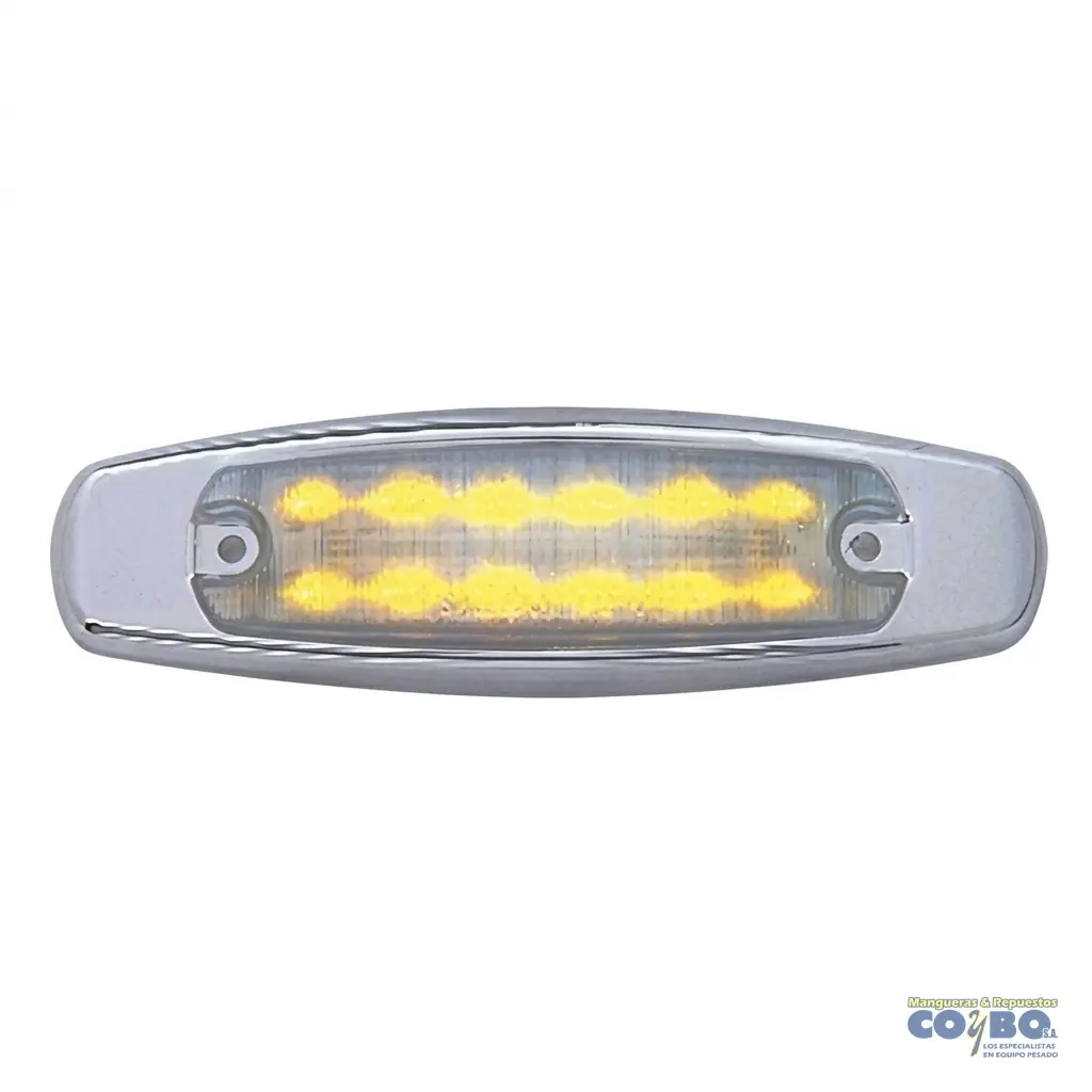 FAROL OVALADO BLANCO-AMARILLO C/BASE 12L - Imagen 1