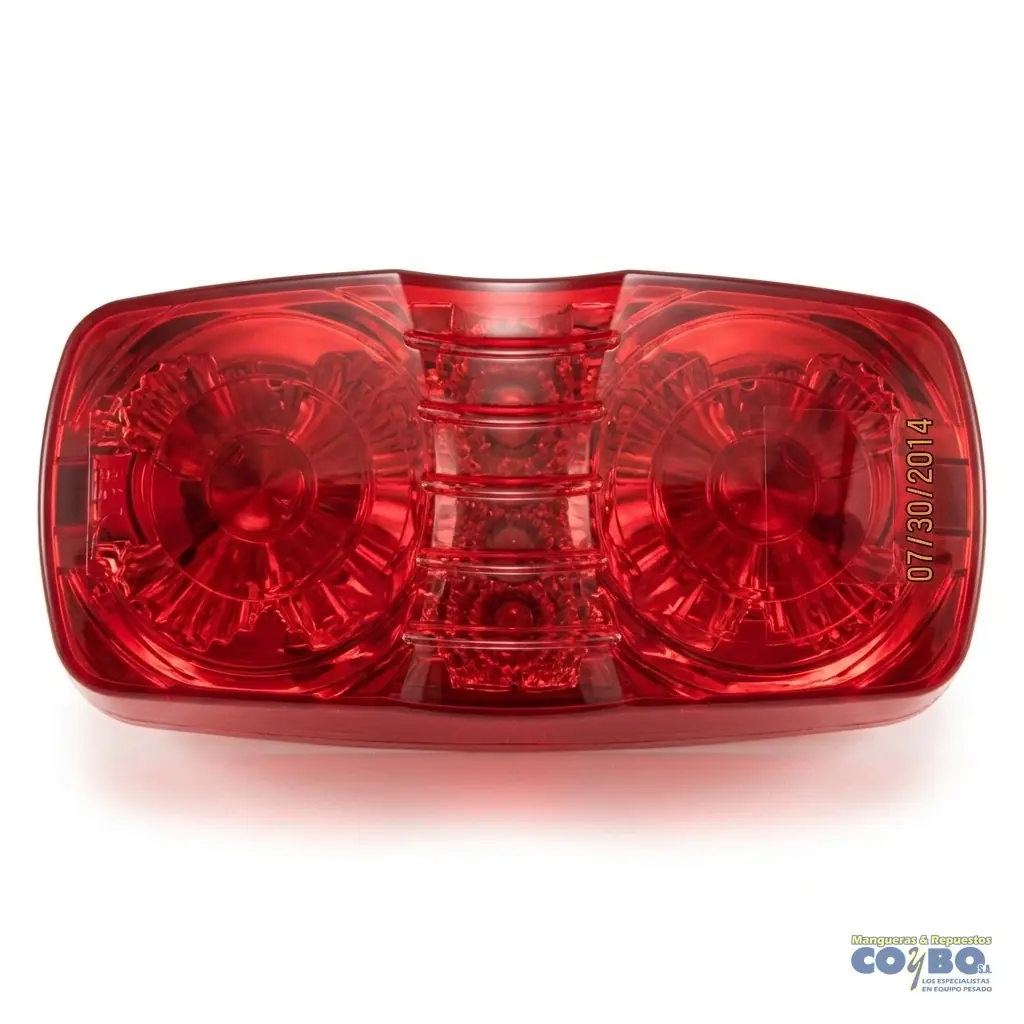 FAROL CARROCERIA ROJO 16 LED - Imagen 1