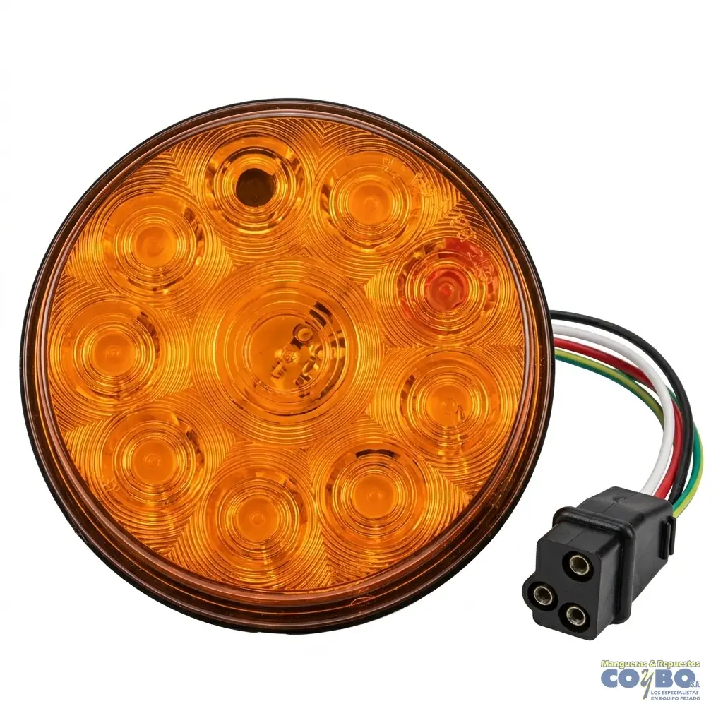 FAROL 4" AMARILLO 10 LED  12V - Miniatura 2