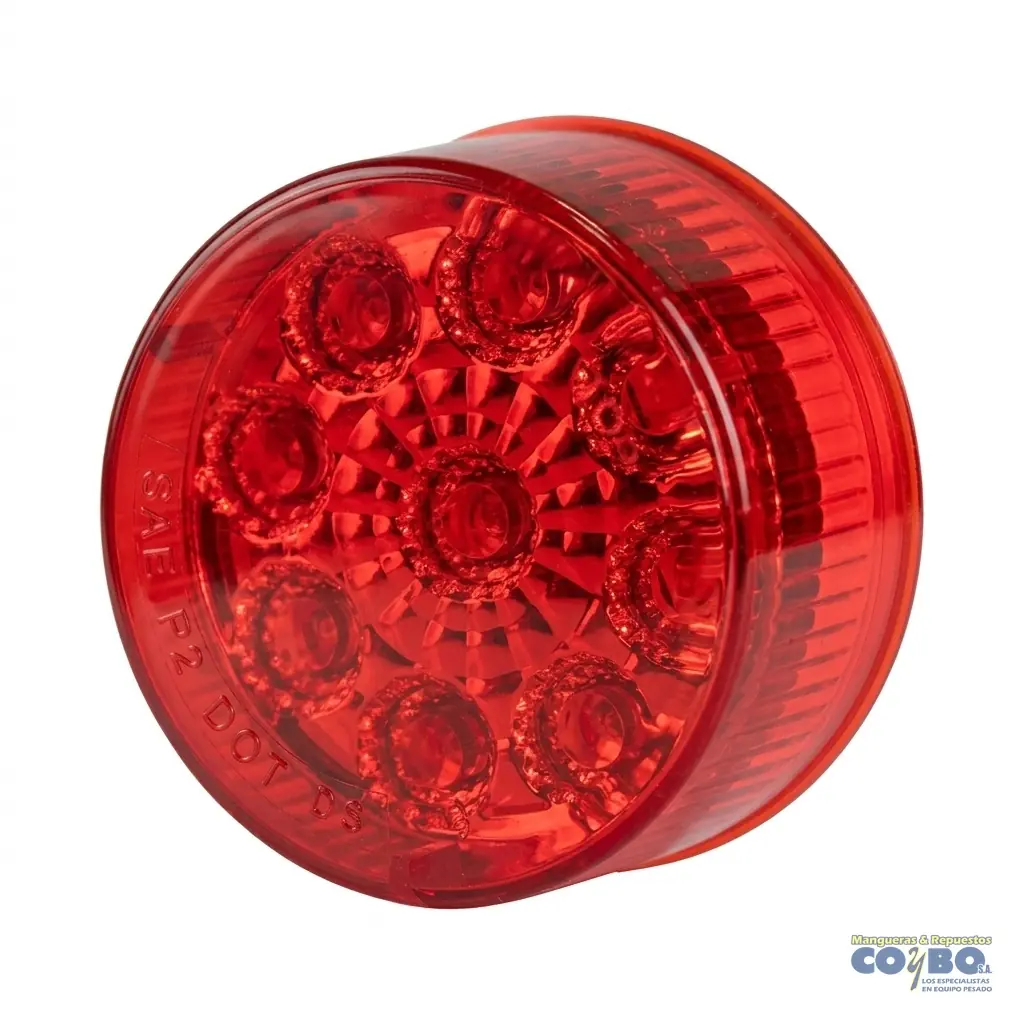 FAROL 2" ROJO 9 LED - Miniatura 3