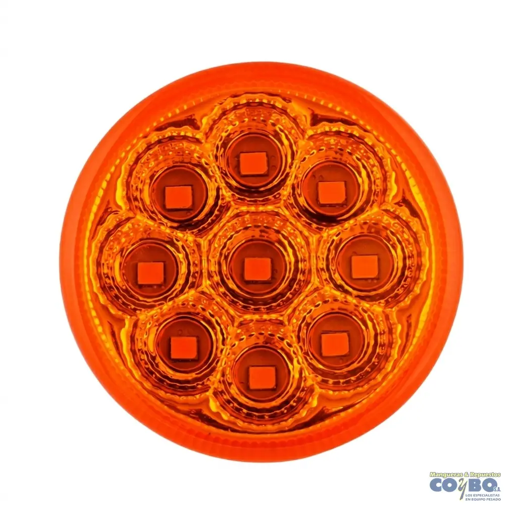 FAROL 2.5" AMARILLO 9 LED - Imagen 1