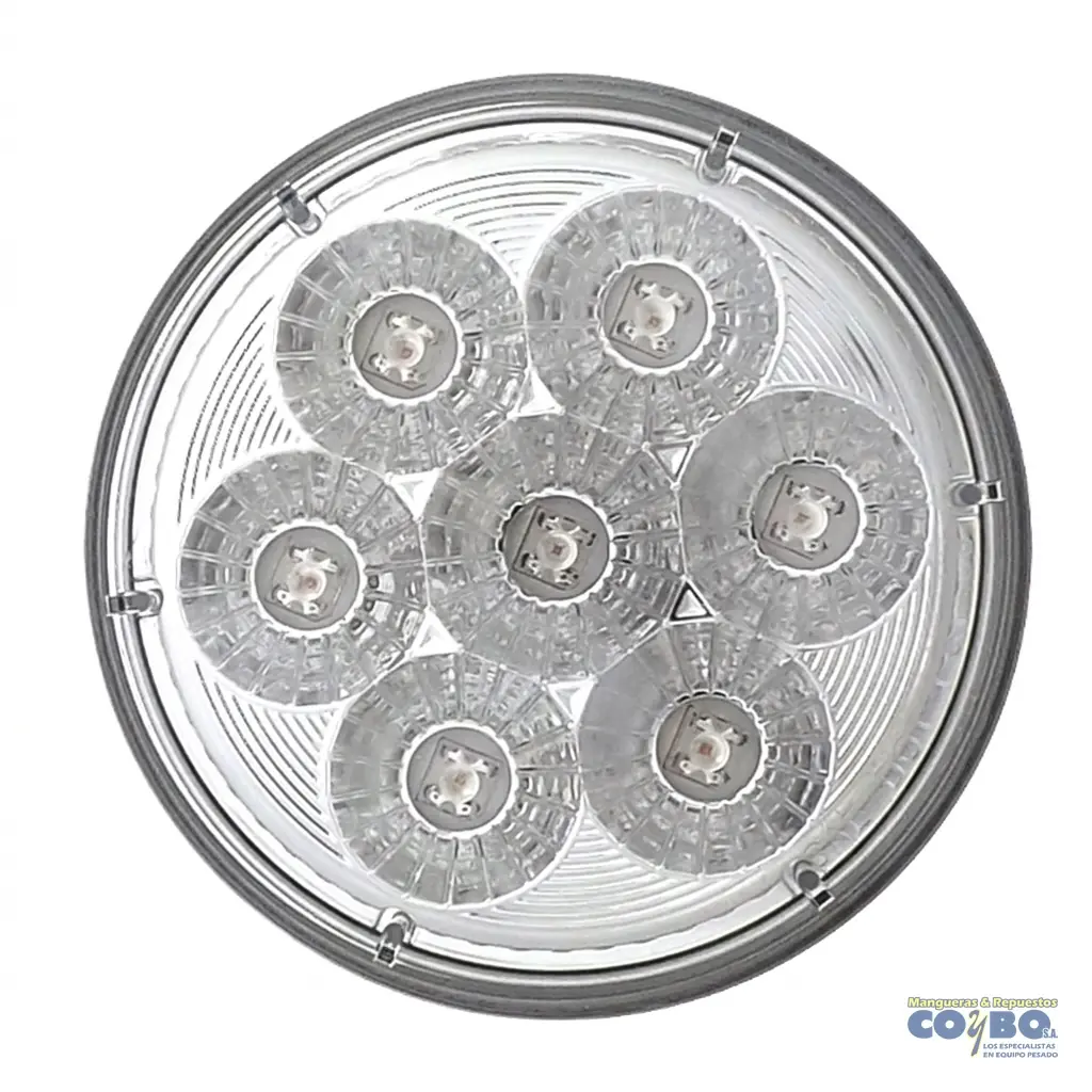 FAROL 4" BLANCO ROJA 7 LED - Imagen 1