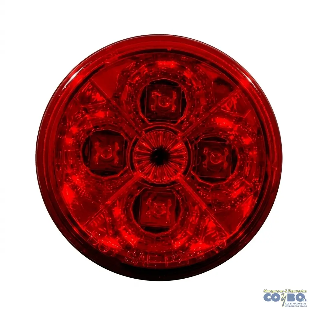 FAROL 2.5" ROJO MULTIVOLTIOS - Imagen 1